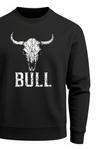 Толстовка Neverless FRONTPRINT PULLOVER BULLENSCHÄDEL, Schwarz/Black - фото 3
