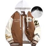 Бейсбольная куртка унисекс Doraemon, Черный (утолщенный) - фото 4