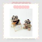 Плюшевый кулон пилот Blush Bear высотой 11 см BANQIN - фото 6