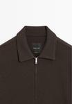 Куртка Massimo Dutti Summer jacket, Dark Brown - фото 9