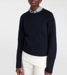 Кашемировый свитер Jardin des Orangers, темно-синий - фото 5