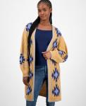 Женский длинный кардиган в ацтекском стиле Driftwood, Camel - фото