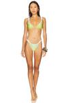 Бикини-плавки Ellery от Solid & Striped, sky & chartreuse ombre - фото 4