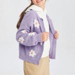 Детский свитер Gap, фиолетовый - фото 4