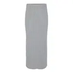 Юбка Pieces Iris long skirt, серый - фото