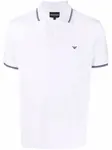 Рубашка поло с логотипом EMPORIO ARMANI, белый - фото