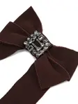 Заколка для волос с бантом Roger Vivier, коричневый - фото 2