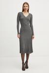 Платье с добавлением шерсти Morgan, серый - фото 2