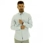 Рубашка Gant Oxford Slim Fit Tech Prep, синий - фото