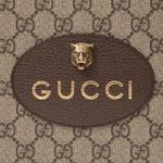 GUCCI Клатч из ткани и кожи унисекс Ebony/Brown/Yellow - фото 6