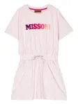 Платье с логотипом Missoni Kids, розовый - фото