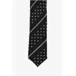 CC COLLECTION шелковый галстук с узором Corneliani, черный - фото 2