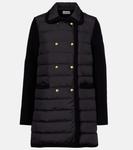 Пуховик из шерсти и кашемира Moncler - фото