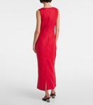 Длинное льняное платье Felice Faithfull, красный - фото 3