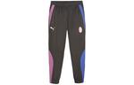 Футбольные брюки AC Milan Prematch Casual для мужчин, черные Puma, черный - фото