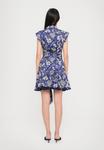Платье Alice + Olivia LUCY CUFFED CAP MINI DRESS, Blooming Wild Indigo/Blue - фото 3
