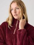 Gemma 1/4 Zip Sherpa Fleece Levi's, Burgundy - фото 3