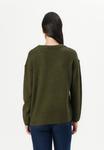Джемпер Vero Moda VMILSE V NECK PULLOVER, Grape Leaf/Mottled Dark Green - фото 3