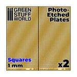 Квадраты - 1,0 мм, Other Scenery - Photo-Etched Plates & Formable Metals - фото