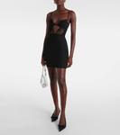 Мини-платье из крепа Nensi Dojaka, черный - фото 2