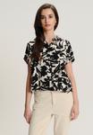 Блуза Greenpoint Button-down blouse, Print/Black - фото