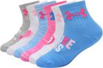 Детские носки Under Armour Multi Pack Quarter, Viral Blue Hearts - фото