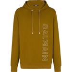 Толстовка с логотипом Reflective BALMAIN, оливковый - фото 3
