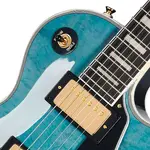 Электрогитара Epiphone Les Paul Custom Quilt Limited Edition 2025 - Ocean Blue - фото 6