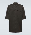 Хлопковая рубашка для боулинга Rick Owens, Dark Dust - фото