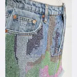 Джинсовая юбка One Teaspoon, синий - фото 3