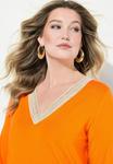 Топ MIAMODA Long sleeved top, Orange - фото 3