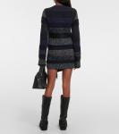 Свитер из смесового хлопка с бахромой Acne Studios, белый - фото 3