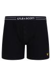 Три пары боксеров с пуговицами Lyle & Scott, черный - фото 2