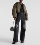 Джинсы anagram с высокой посадкой и широкими штанинами Loewe, черный - фото 2