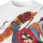 Футболка женская Burberry с цветным рисунком, белый - фото 5