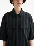 Рубашка Technical в клетку Jil Sander, черный - фото 3