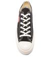 Кроссовки Comme des Garçons Converse Large Emblem Low Top Canvass, черный - фото 4