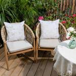 Наволочка Paco Home Cuscino 2 er Set, темно-серый - фото 2