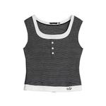 ELLE Женский топ Black White - фото