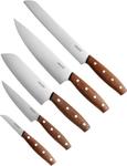 Набор ножей Fiskars Norr из 5 предметов, коричневый - фото