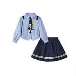 Детский комплект из юбки Disney, синий - фото