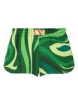 PUCCI шорты с принтом Marmo, зеленый - фото