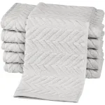 Гостевые полотенца Sensual 9001 100% хлопок Ross, хром - фото