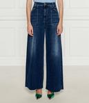 Джинсы белые Flare fit Pinko, синий - фото