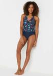 Верх бикини OCEAN SPOT HALTER NECK TANKINI M&Co, темно-синий - фото 2