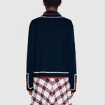 Кардиган женский Gucci, синий / красный - фото 4