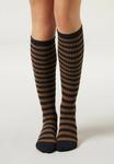 Носки Calzedonia STRIPES, Blue/Mottled Royal Blue - фото
