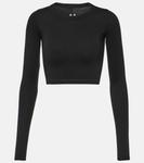 Укороченный топ из хлопка Rick Owens, черный - фото