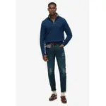 Свитер Superdry Wool Blend half zip, синий - фото 6