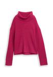 Джемпер TOM TAILOR ROLLKRAGENPULLOVER, Dark Pink Melange/Pink - фото 5